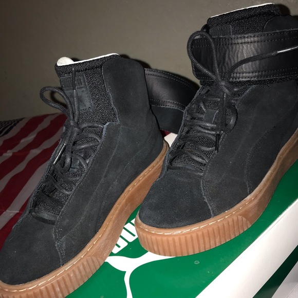 puma suede platform mid puma suede platform mid